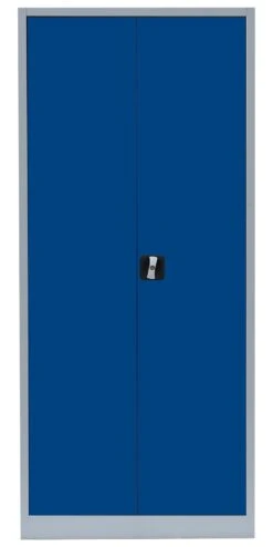 Flügeltürschrank Metallschrank Abschließbar Spindschrank Lichtgrau/Blau 1800 X 800 X 383 Mm 545521 -Büromöbel Geschäft 024d17bf 530c 4fd3 a6eb 98df1d222126