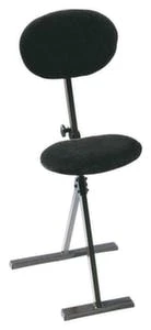 Klappbare Stehhilfe, Sitz Kunstleder Schwarz, Sitz HxBxT 540-900x370x210mm, Gestell RAL9005 7 Klappbare Stehhilfe, Sitz Kunstleder Schwarz, Sitz HxBxT 540-900x370x210mm, Gestell RAL9005 – Bild 7