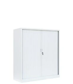 Querrollladenschrank Sideboard Stahl Büro Aktenschrank Rollladenschrank Weiß (HxBxT) 1350x1200x460mm 555147
