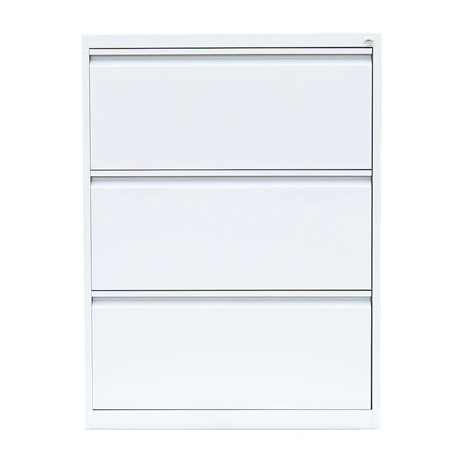 Hängeregistraturschrank Für DIN A4 Hängemappen 101x76x62cm (HxBxT) Mit 3 Schüben Doppelbahnig Weiß 561327 6 Hängeregistraturschrank Für DIN A4 Hängemappen 101x76x62cm (HxBxT) Mit 3 Schüben Doppelbahnig Weiß 561327 – Bild 6