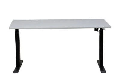 PROREGAL Elektrisch Höhenverstellbarer Schreibtisch Zebra | HxBxT 70-116x160x80 Cm | Schwarz-Grau 1 PROREGAL Elektrisch Höhenverstellbarer Schreibtisch Zebra | HxBxT 70-116x160x80 Cm | Schwarz-Grau