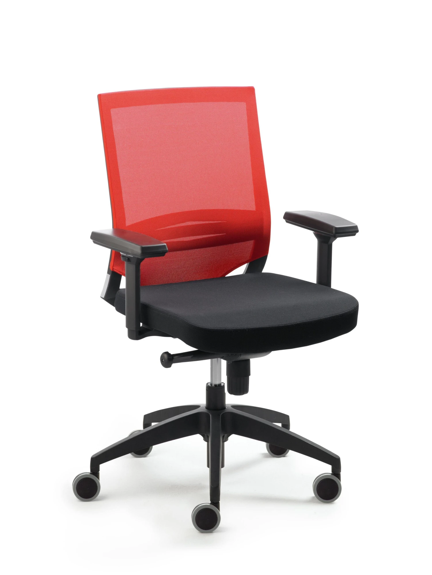 Mayer Sitzmöbel, Drehstuhl 2475, Rot/Schwarz, 2475_03_AV_ROG