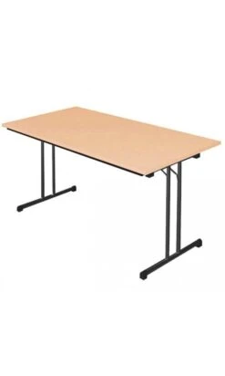 Klapptisch Besprechungstisch Kantinentisch Verkaufstisch Schreibtisch 140 X 70 Cm Gestell Chrom / Platte Ahorn-Dekor 350602 -Büromöbel Geschäft 446767b8 d3b4 48cd 8e1e 307bd2abd0c2