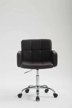 Arbeitshocker Los Angeles Kunstleder Braun -Büromöbel Geschäft 447f5fb1 b05b 48fc aad4 9f1984cba72e