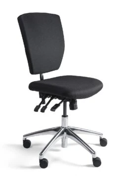 Arbeitsdrehhocker - 450-610 X 430 X 430 Mm - Alu Fußkreuz 219010 -Büromöbel Geschäft 49479f12 2efb 472b 8117 0aeed776a8b8