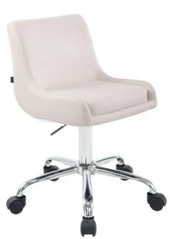 Arbeitshocker Club Kunstleder Weiß