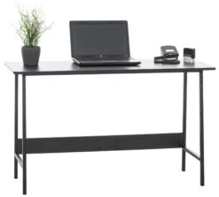 Stahl-Schreibtisch Für Unterbaucontainer (310321/310331) 120x80cm Schwarz-Buche 310121 -Büromöbel Geschäft 53b6cab3 3f6a 44bc 9502 d03671054260 1