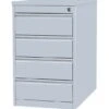 Büro Standcontainer Bürocontainer Mit 4 Schubladen 75x46x79cm Lichtgrau 509500