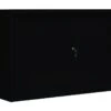 Querrollladenschrank Sideboard Stahl Büro Aktenschrank Rolladenschrank Schwarz (HxBxT) 750 X 1000 X 460 Mm 555109