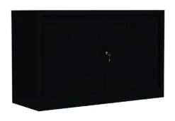 Querrollladenschrank Sideboard Stahl Büro Aktenschrank Rolladenschrank Schwarz (HxBxT) 750 X 1000 X 460 Mm 555109