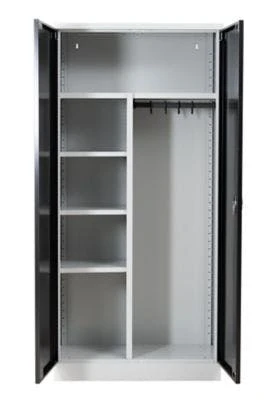 PROREGAL Garderobenspind Seal | HxBxT 195x92x42 Cm | Grau-Schwarz 7 PROREGAL Garderobenspind Seal | HxBxT 195x92x42 Cm | Grau-Schwarz – Bild 7