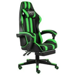VidaXL Gaming-Stuhl Mit Fußstütze Schwarz Und Blau Kunstleder -Büromöbel Geschäft 5e06d8b6 22ea 496e 9abc c2797943c683