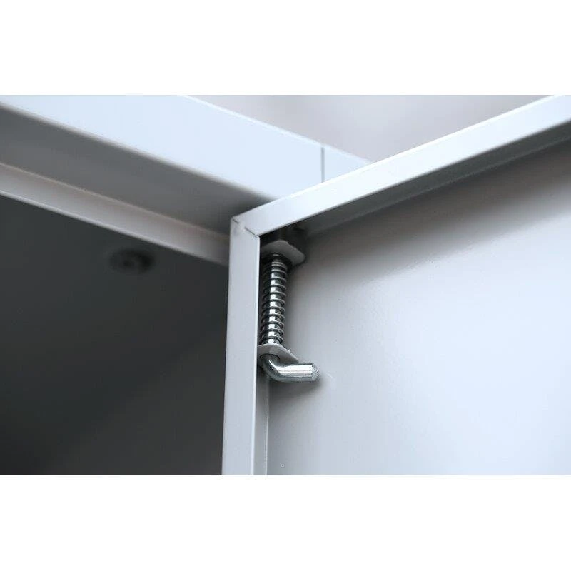 Stahl-Aktenschrank Metallschrank Abschließbar Büroschrank 100 X 80 X 38,3cm Weiß 530317 6 Stahl-Aktenschrank Metallschrank Abschließbar Büroschrank 100 X 80 X 38,3cm Weiß 530317 – Bild 6