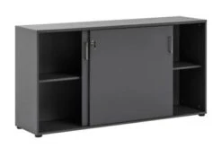 Möbelpartner Schiebetürenschrank Hippo | Small | HxBxT 84x160x40 Cm |Anthrazit Von PROREGAL -Büromöbel Geschäft 5f599b08 5780 4504 a051 0578dc946981