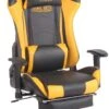 Racing Bürostuhl Turbo Mit Fußablage Schwarz/gelb