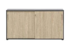 Möbelpartner Schiebetürenschrank Hippo | Small | HxBxT 84x160x40 Cm |Eiche Von PROREGAL