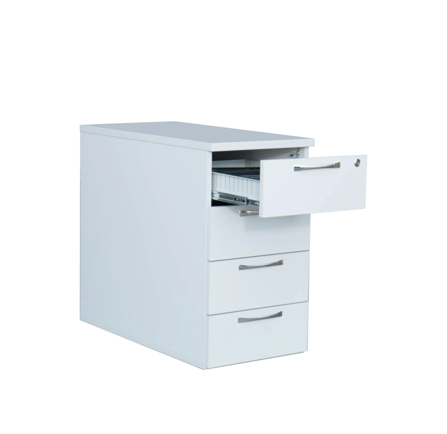 Holz-Rollcontainer ECO 3 Schubladen 595 X 405 X 500 Mm Lichtgrau 2 Holz-Rollcontainer ECO 3 Schubladen 595 X 405 X 500 Mm Lichtgrau – Bild 2