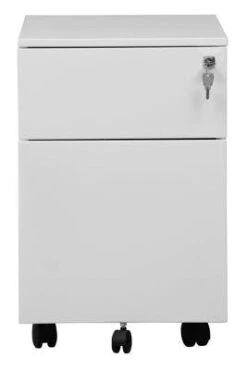 PROREGAL Rollcontainer Panther | 3 Schubladen| HxBxT 61x40x60 Cm | Weiß -Büromöbel Geschäft 748fed7f bb72 4992 8789 e69f91aa1f46