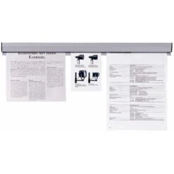 Papierklemmschiene, HxL 40x1180mm, Kunststoff, Grau -Büromöbel Geschäft 78930793 f07f 42d9 9032 d31a15a480f6 1