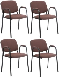 4er Set Besucherstühle Ken PRO Stoff Rot -Büromöbel Geschäft 82289bdb 17a5 4b8d af37 77230915e2c7