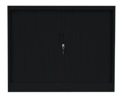 Querrollladenschrank Sideboard Stahl Büro Aktenschrank Rolladenschrank Schwarz (HxBxT) 750 X 1000 X 460 Mm 555109 -Büromöbel Geschäft 83e3d291 bc90 4aef a218 6e93ff0534a4