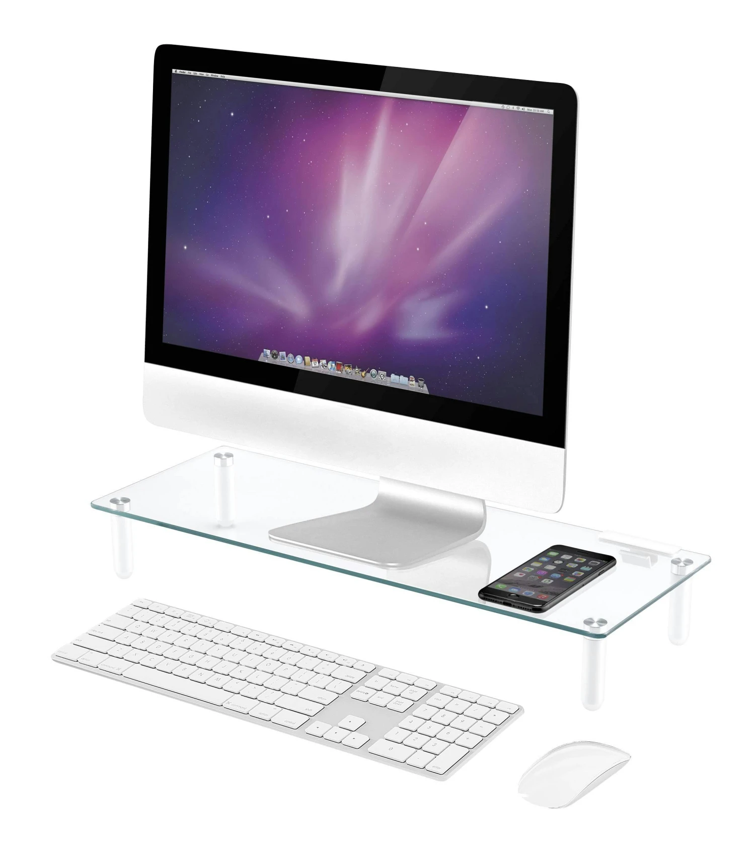 SpeaKa Professional Monitorerhöhung Aus Glas 3 SpeaKa Professional Monitorerhöhung Aus Glas – Bild 3