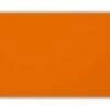 Maul Pinntafel, HxB 900x1200mm, Pinnbar, Tafel Filz, Orange, Rahmen Alu, Silber