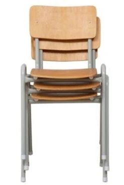 PROREGAL Stapelstuhl Antelope| HxBxT 80x38x41 Cm |Grau-Buche -Büromöbel Geschäft 8a6fe78f f827 4444 9c73 e3aa415247f6