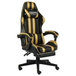 VidaXL Gaming-Stuhl Mit Fußstütze Schwarz Und Blau Kunstleder -Büromöbel Geschäft 8b94a2ea f988 4708 9e5e 8d1479da729b