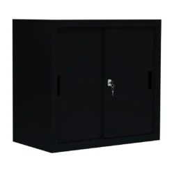 Schiebetürenschrank Schwebetürenschrank 2 OH 750 X 800 X 450 Mm Tiefschwarz