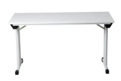 PROREGAL Klapptisch Lizard | T-Fuß-Gestell-Rund | HxBxT 75x120x80 Cm | Chrom-Grau -Büromöbel Geschäft 8fe5c80b 5da6 48ab 8652 7b83b0f76b85