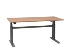 PROREGAL Elektrisch Höhenverstellbarer Schreibtisch Elk | HxBxT 63-128x160x80 Cm | Silber-Buche -Büromöbel Geschäft 91406816 b3a6 4052 8deb 0f5ccf27415b