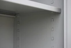 Stahl-Aktenschrank Aktenschrank Abschließbar Büroschrank Lichtgrau/Rot 120 X 80 X 38,3cm 530294 -Büromöbel Geschäft 955fb73e 26cf 43ac a10e 8da43eb797c4