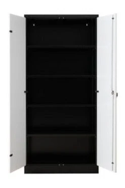 PROREGAL Aktenschrank Beetle | HxBxT 195x92x42 Cm | Schwarz-Grau -Büromöbel Geschäft 9e8e05fb ce5e 4acb a5cf 2f71f7d9cac0