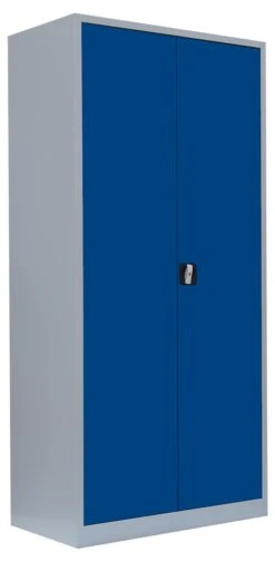 Stahl-Aktenschrank Metallschrank Abschließbar Werkzeugschrank 195 X 92,5 X 60cm Lichtgrau/Enzianblau 530361 -Büromöbel Geschäft a015df52 34de 4643 921b 9720594b61ce 1