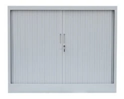 Querrollladenschrank Sideboard 100cm Breit Aktenschrank Rolladenschrank Grau 555100