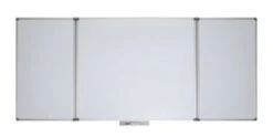 Whiteboard, HxB 1000x1500mm, Emalliert, Magnethaftend, 2 Flügel/5 Flächen, Rahmen Alu, Silber -Büromöbel Geschäft a1a8a816 ce22 47da a944 4870ebd1e75e