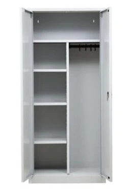 PROREGAL Garderobenspind Seal | HxBxT 180x80x38 Cm | Grau