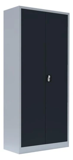 Flügeltürschrank Metallschrank Abschließbar Spindschrank Lichtgrau/Blau 1800 X 800 X 383 Mm 545521 -Büromöbel Geschäft aad985ca 6f83 4412 a839 eccd06b69ccc