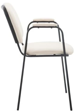 4er Set Besucherstühle Ken PRO Kunstleder Creme -Büromöbel Geschäft ab961281 8804 4b3f 8b3e a71a80c36469