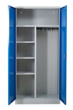 PROREGAL Garderobenspind Seal | HxBxT 195x92x42 Cm | Grau-Blau -Büromöbel Geschäft aec123bc 7302 4447 b636 c61b26f4161f 1