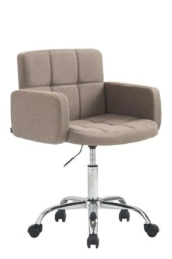 Arbeitshocker Los Angeles Stoff Taupe