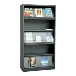 Prospektschrank 5 Schrägböden Stahl 1950 X 1000 X 420 Mm "komplett Montiert"