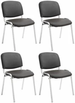 4er Set Stühle Ken C Kunstleder Rot -Büromöbel Geschäft b526d3cf f288 426f 8208 b353fe8eec19