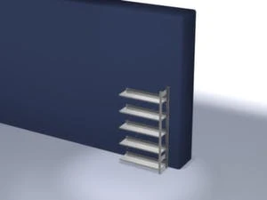 Büroregal, Eckregal, Fachl. 60kg, 5xStahlboden, Einseitig, Korpus Weiß, Ebenen Weiß 7 Büroregal, Eckregal, Fachl. 60kg, 5xStahlboden, Einseitig, Korpus Weiß, Ebenen Weiß – Bild 7