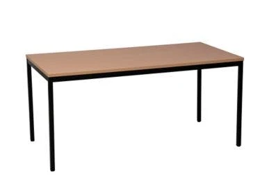 PROREGAL Bürotisch Wolf | Rechteckig | HxBxT 75x200x100 Cm | Schwarz-Buche 6 PROREGAL Bürotisch Wolf | Rechteckig | HxBxT 75x200x100 Cm | Schwarz-Buche – Bild 6