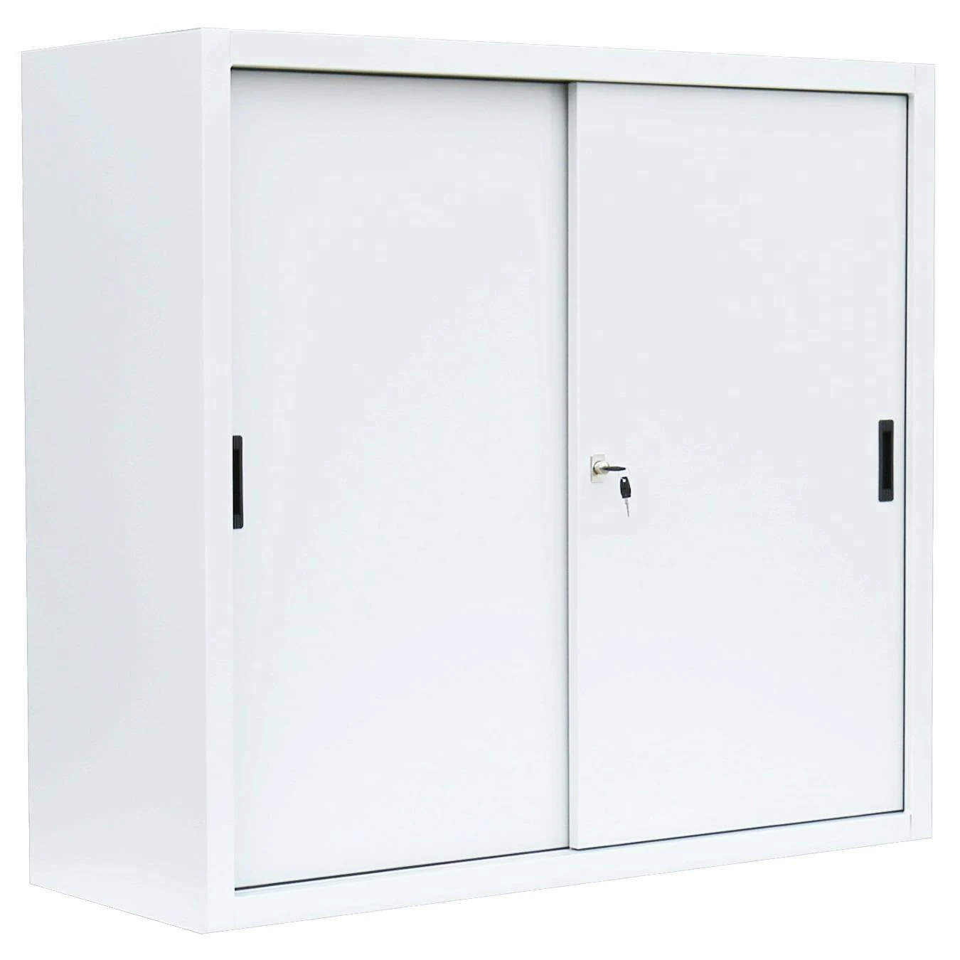 Großer Schiebetürenschrank Büro Aktenschrank Sideboard Aus Stahl Weiß 1090 X 1600 X 450 Mm (HxBxT) 550157 4 Großer Schiebetürenschrank Büro Aktenschrank Sideboard Aus Stahl Weiß 1090 X 1600 X 450 Mm (HxBxT) 550157 – Bild 4