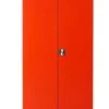 PROREGAL Stahlschrank Bee | HxBxT 195x92x42 Cm | Schwarz-Rot