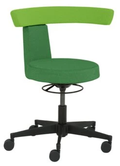 Mayer Sitzmöbel, Funktionsdrehhocker 1263, Gelb/Orange, 1263_619 -Büromöbel Geschäft d18fbd75 d550 413a a7f5 008927fd370b