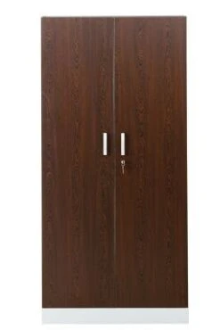 PROREGAL Aktenschrank Beetle | HxBxT 195x92x42 Cm | Weiß-Wenge